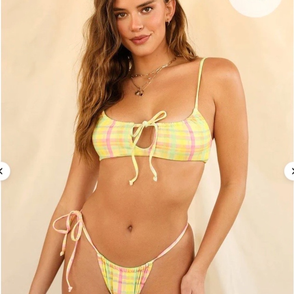 Dippin' Daisy's Bikini Set in Pretty Plaid S/M